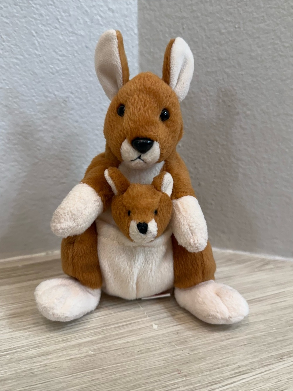 Ty Beanie Baby 2008 Pogo The Kangaroo Mother Baby 7in Plush Stuffed Toy